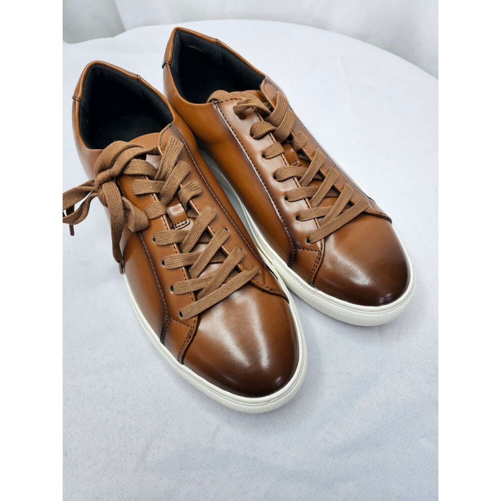 Alfani Men's Grayson Lace-Up Sneakers Shoes Tan Size 9M